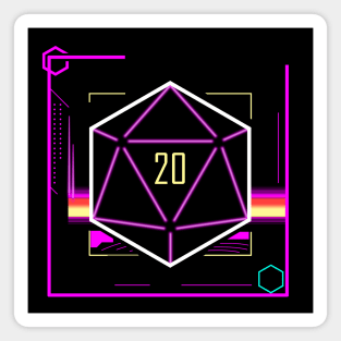 D20 - Neon (Version 2) Magnet